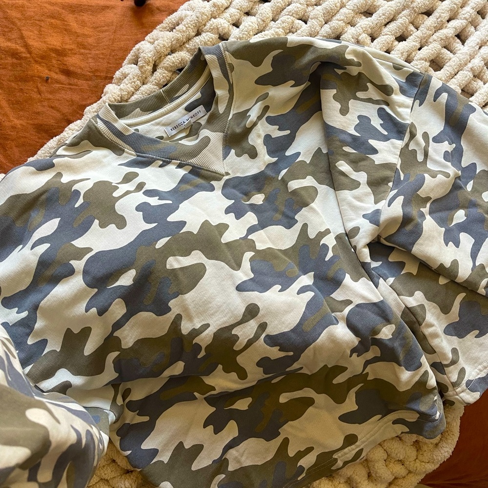Brand New Rebecca Minkoff Camo Sweatshirt!